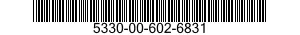 5330-00-602-6831 SEAL,END SLAT 5330006026831 006026831