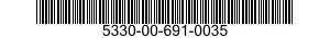 5330-00-691-0035 RUBBER STRIP 5330006910035 006910035