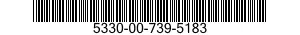 5330-00-739-5183 SEAL,FLAP 5330007395183 007395183