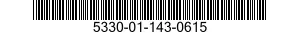 5330-01-143-0615 SEAL,NONMETALLIC SPECIAL SHAPED SECTION 5330011430615 011430615