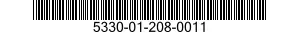5330-01-208-0011 SEAL,NONMETALLIC SPECIAL SHAPED SECTION 5330012080011 012080011