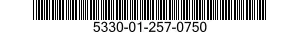 5330-01-257-0750 SEAL,NONMETALLIC SPECIAL SHAPED SECTION 5330012570750 012570750