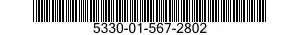 5330-01-567-2802 SEAL,NONMETALLIC SPECIAL SHAPED SECTION 5330015672802 015672802