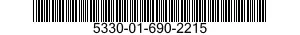 5330-01-690-2215 SEAL,NONMETALLIC ROUND SECTION 5330016902215 016902215