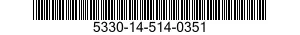 5330-14-514-0351 SEAL,NONMETALLIC SPECIAL SHAPED SECTION 5330145140351 145140351