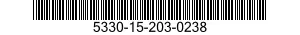 5330-15-203-0238 SEAL,NONMETALLIC SPECIAL SHAPED SECTION 5330152030238 152030238