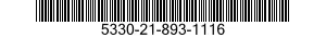 5330-21-893-1116 SEAL,NONMETALLIC SPECIAL SHAPED SECTION 5330218931116 218931116