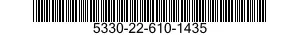 5330-22-610-1435 SEAL,NONMETALLIC SPECIAL SHAPED SECTION 5330226101435 226101435