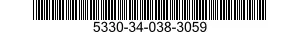 5330-34-038-3059 SEAL,NONMETALLIC SPECIAL SHAPED SECTION 5330340383059 340383059