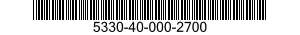 5330-40-000-2700 SEAL,NONMETALLIC SPECIAL SHAPED SECTION 5330400002700 400002700