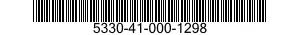 5330-41-000-1298 SEAL,RUBBER SPECIAL SHAPED SECTION 5330410001298 410001298