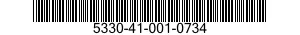 5330-41-001-0734 SEAL,NONMETALLIC ROUND SECTION 5330410010734 410010734