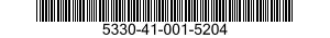 5330-41-001-5204 SEAL,NONMETALLIC SPECIAL SHAPED SECTION 5330410015204 410015204