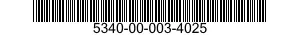 5340-00-003-4025 HINGE,BUTT 5340000034025 000034025