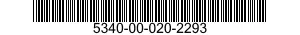 5340-00-020-2293 BRACKET,MOUNTING 5340000202293 000202293