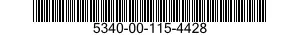 5340-00-115-4428 BRACKET,ANGLE 5340001154428 001154428