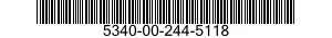 5340-00-244-5118 CAP-PLUG,PROTECTIVE,DUST AND MOISTURE SEAL 5340002445118 002445118
