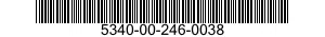 5340-00-246-0038 HINGE,ACCESS DOOR 5340002460038 002460038