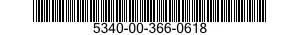 5340-00-366-0618 CLIP,RETAINING 5340003660618 003660618