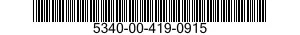 5340-00-419-0915 ANODE,CORROSION PREVENTIVE 5340004190915 004190915