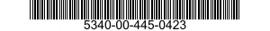 5340-00-445-0423 PLUG,LEAKPROOF SEAL 5340004450423 004450423