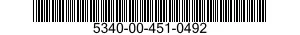 5340-00-451-0492 CLAMP,SYNCHRO 5340004510492 004510492