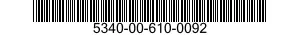 5340-00-610-0092 CLAMP,LOOP 5340006100092 006100092