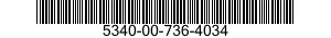 5340-00-736-4034 HINGE,ACCESS DOOR 5340007364034 007364034