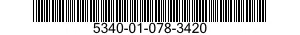 5340-01-078-3420 CLAMP,SYNCHRO 5340010783420 010783420