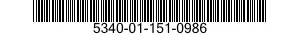 5340-01-151-0986  5340011510986 011510986