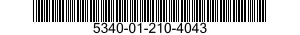 5340-01-210-4043 BRACKET,MOUNTING 5340012104043 012104043