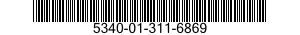 5340-01-311-6869 SLIDE SECTION,DRAWER,EXTENSION 5340013116869 013116869