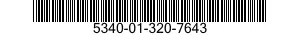 5340-01-320-7643 BRACKET,MOUNTING 5340013207643 013207643
