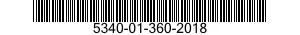 5340-01-360-2018 BRACKET,MOUNTING 5340013602018 013602018