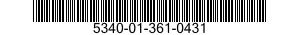 5340-01-361-0431 PLATE,MENDING 5340013610431 013610431