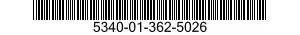 5340-01-362-5026 SLIDE SECTION,DRAWER,EXTENSION 5340013625026 013625026