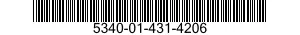 5340-01-431-4206 BRACKET,MOUNTING 5340014314206 014314206