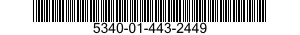 5340-01-443-2449 LATCH,MORTISE 5340014432449 014432449