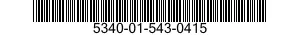 5340-01-543-0415 GUARD RAIL SECTION,GENERAL PURPOSE 5340015430415 015430415