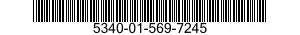 5340-01-569-7245 HINGE,ACCESS DOOR 5340015697245 015697245
