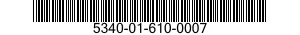 5340-01-610-0007 TRACK,SLIDING DOOR 5340016100007 016100007