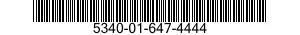 5340-01-647-4444 HANDLE,BOW 5340016474444 016474444