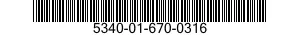 5340-01-670-0316 CLAMP,LOOP 5340016700316 016700316