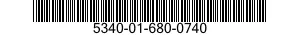5340-01-680-0740 BRACKET,MOUNTING 5340016800740 016800740