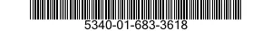 5340-01-683-3618 BRACKET,MOUNTING 5340016833618 016833618