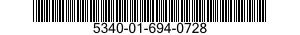 5340-01-694-0728 BRACKET,MOUNTING 5340016940728 016940728