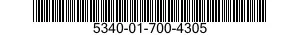 5340-01-700-4305 CLIP,ROD RETAINER 5340017004305 017004305