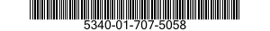5340-01-707-5058 BRACKET,MOUNTING 5340017075058 017075058