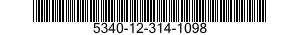 5340-12-314-1098 BRACKET,MOUNTING 5340123141098 123141098