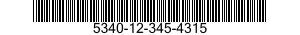 5340-12-345-4315 BRACKET,MOUNTING 5340123454315 123454315